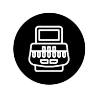 Stenograph icon black