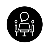 boardroom icon black
